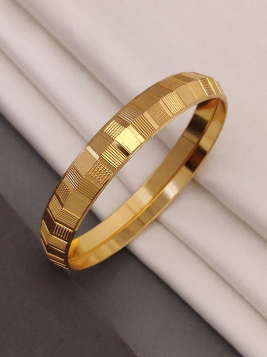Brass Micro Polish Designer Gents Kada- DNO. GK - 026