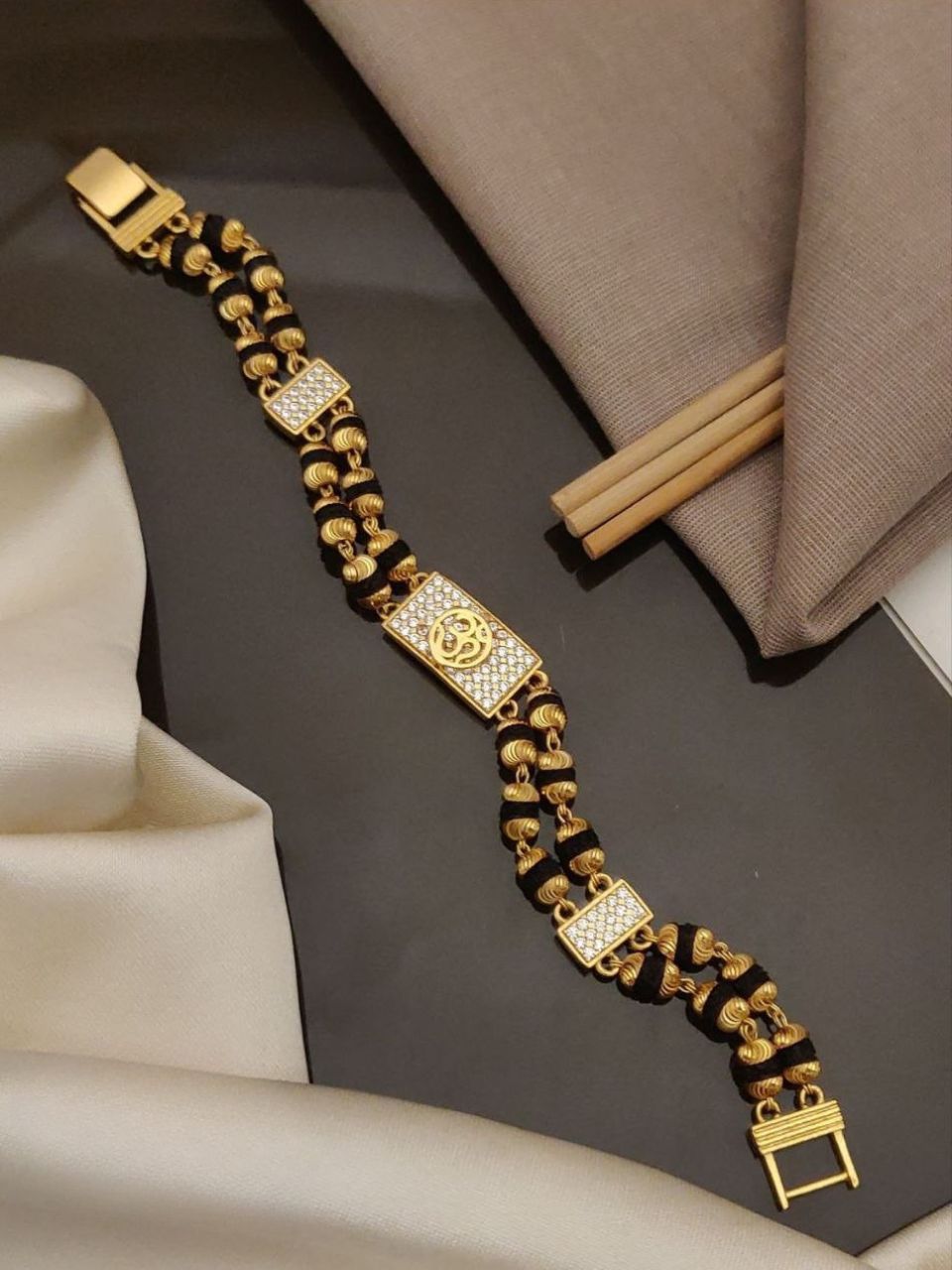 High Performance design 2 Line Rudraksh Bracelet