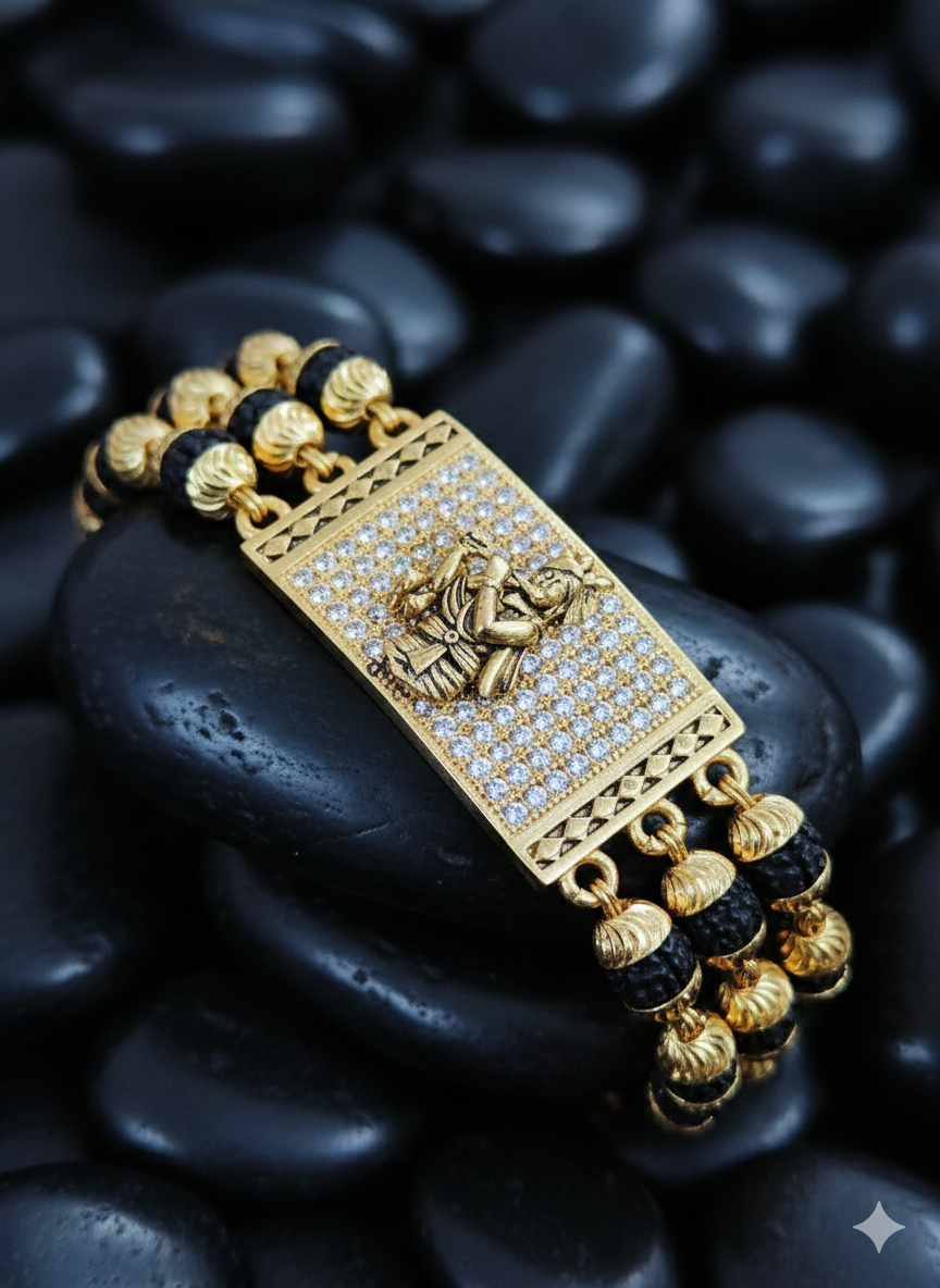 3 line krishna bracelet