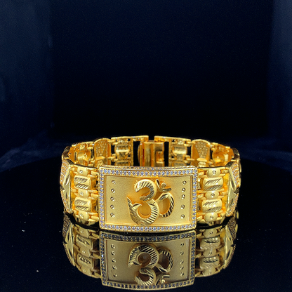Magnificant And Attractive Om Logo Design Bracelet For Men's