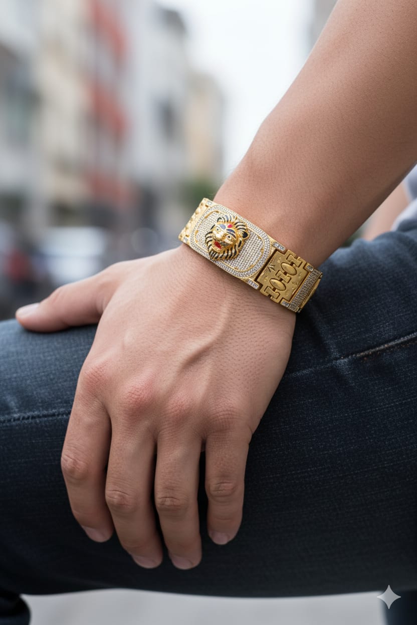 Big  lion Symbol Bracelet