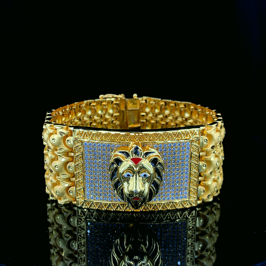 Magnificant And Attractive Lion Logo Design Bracelet For Men's