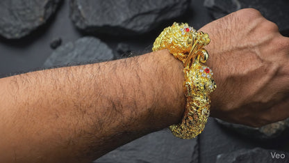 Rajwadi Bahubali Hand Made Elephent kada