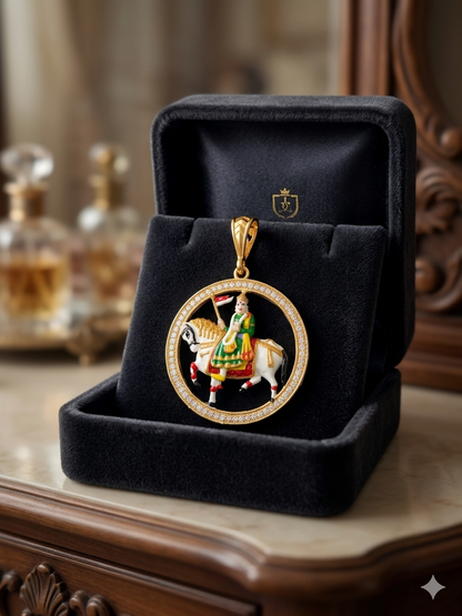 Ramapir Gold Plated Pendle For men