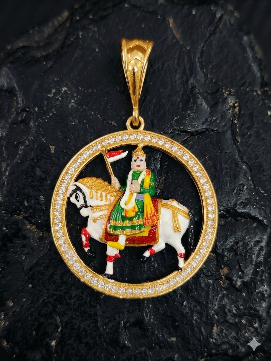 Ramapir Gold Plated Pendle For men