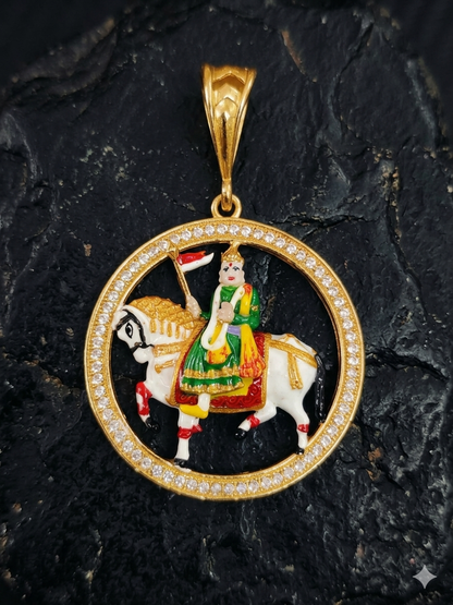 Ramapir Gold Plated Pendle For men