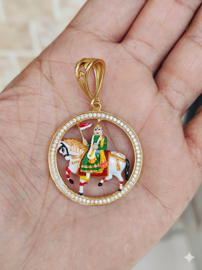 Ramapir Gold Plated Pendle For men