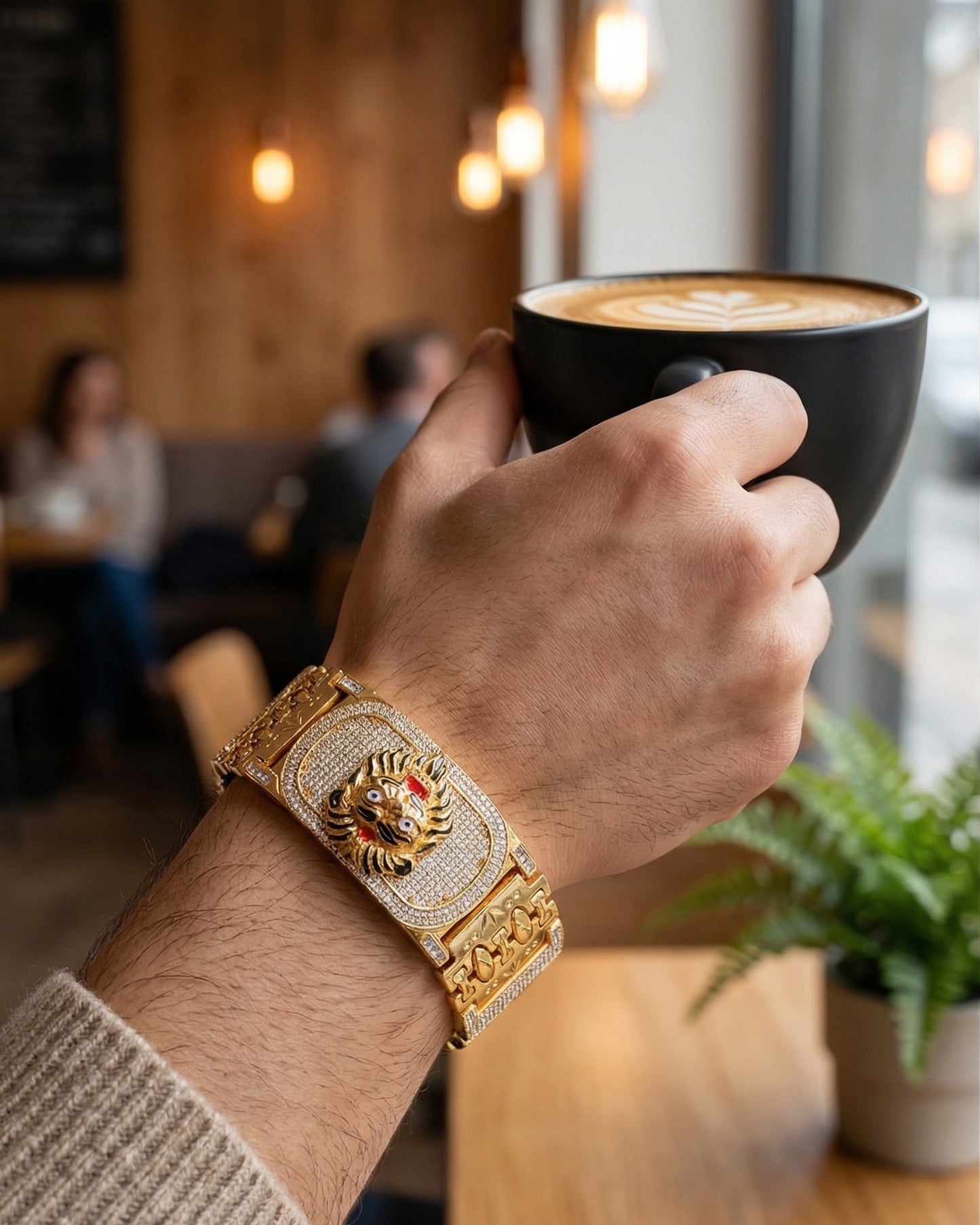 Big  lion Symbol Bracelet