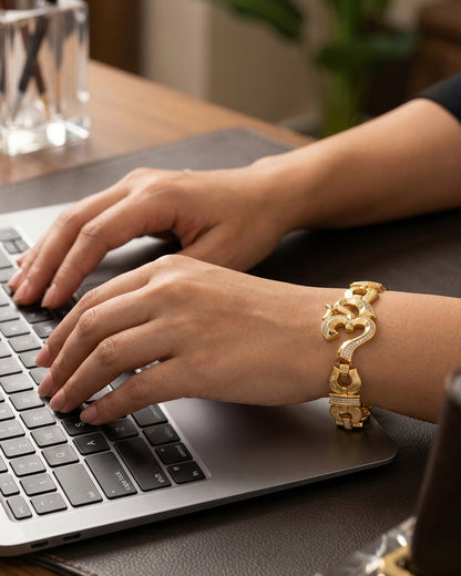 Magnificant And Attractive Om Logo Design Bracelet For Men's