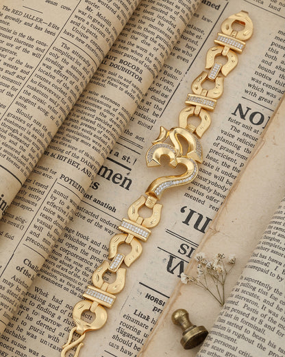 Magnificant And Attractive Om Logo Design Bracelet For Men's