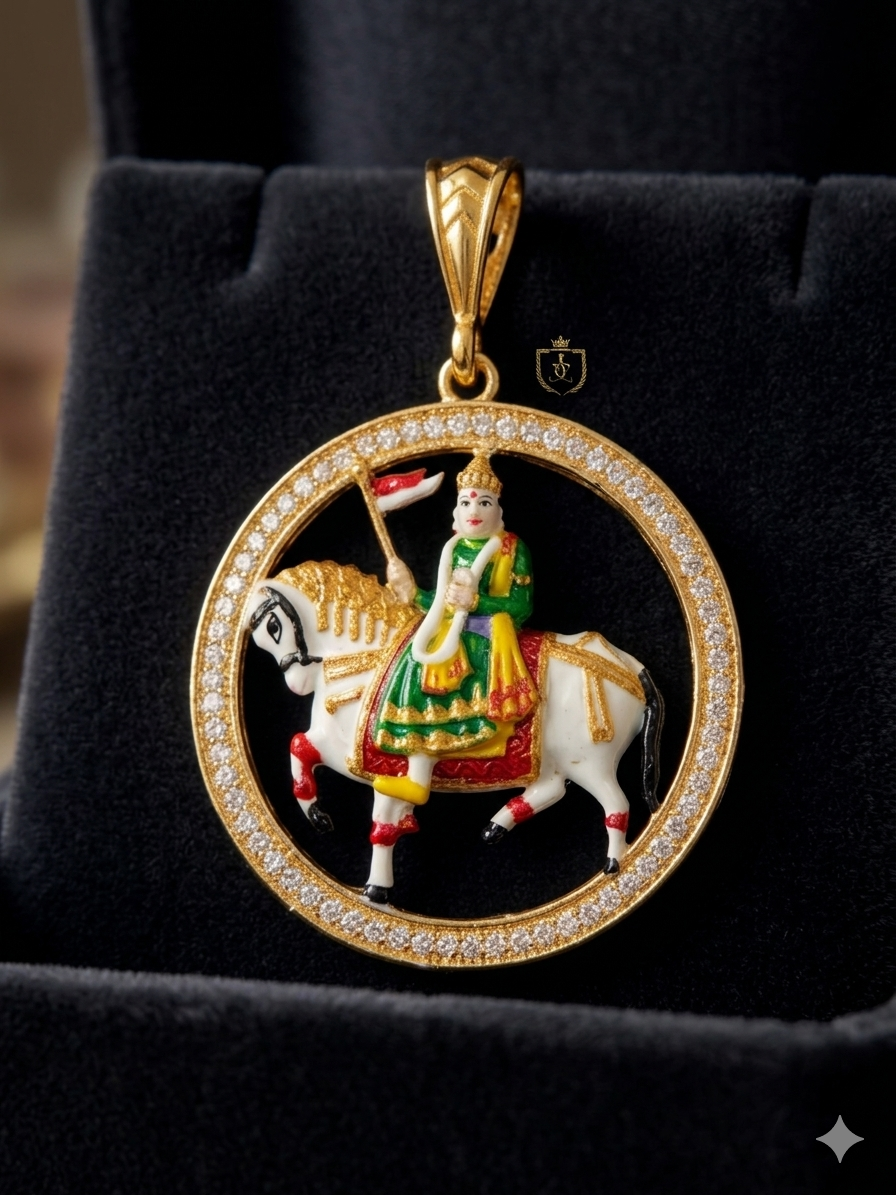 Ramapir Gold Plated Pendle For men