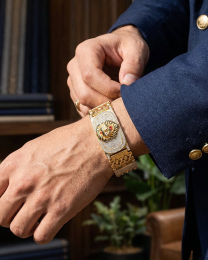 Big  lion Symbol Bracelet